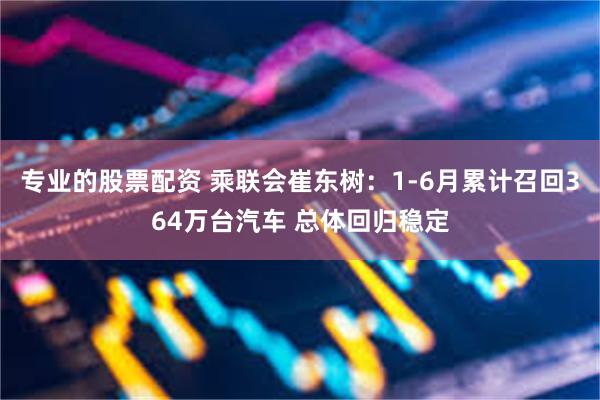 专业的股票配资 乘联会崔东树：1-6月累计召回364万台汽车 总体回归稳定